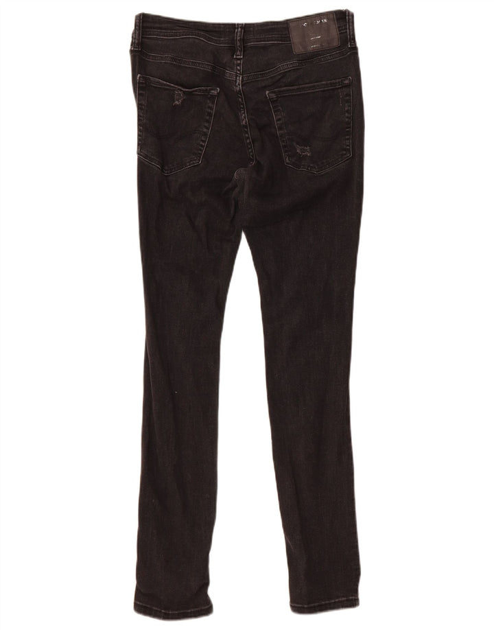 Muške uske traperice Jack & Jones Liam, W30 L30, crni pamuk