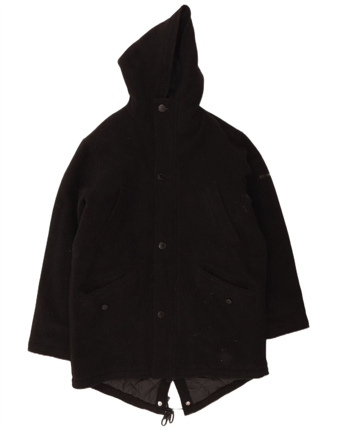 Ben Sherman muška parka jakna s kapuljačom UK 40 velika crna vunena