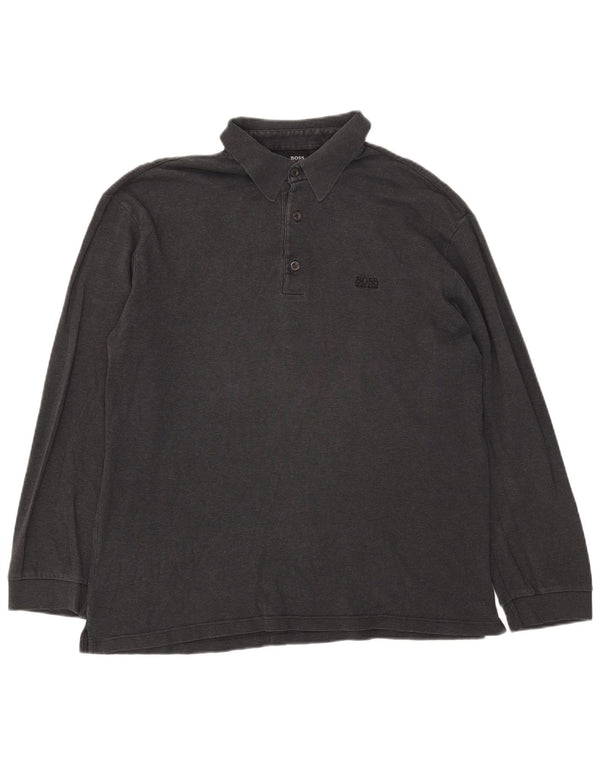 Hugo Boss muška polo majica dugih rukava 2XL siva