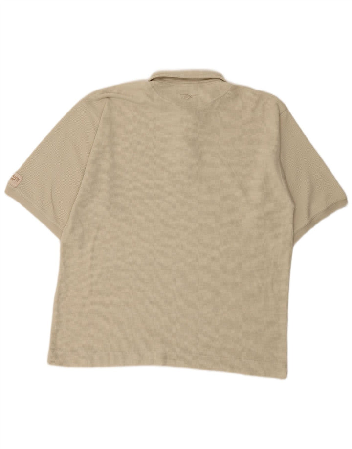 Reebok muška polo majica Large Beige Cotton