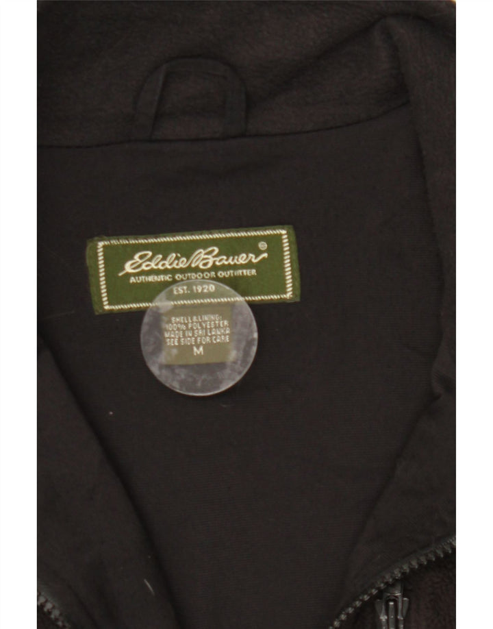 EDDIE BAUER Mens Fleece Jacket UK 38 Medium Black Polyester Vintage Eddie Bauer and Second-Hand Eddie Bauer from Messina Hembry 