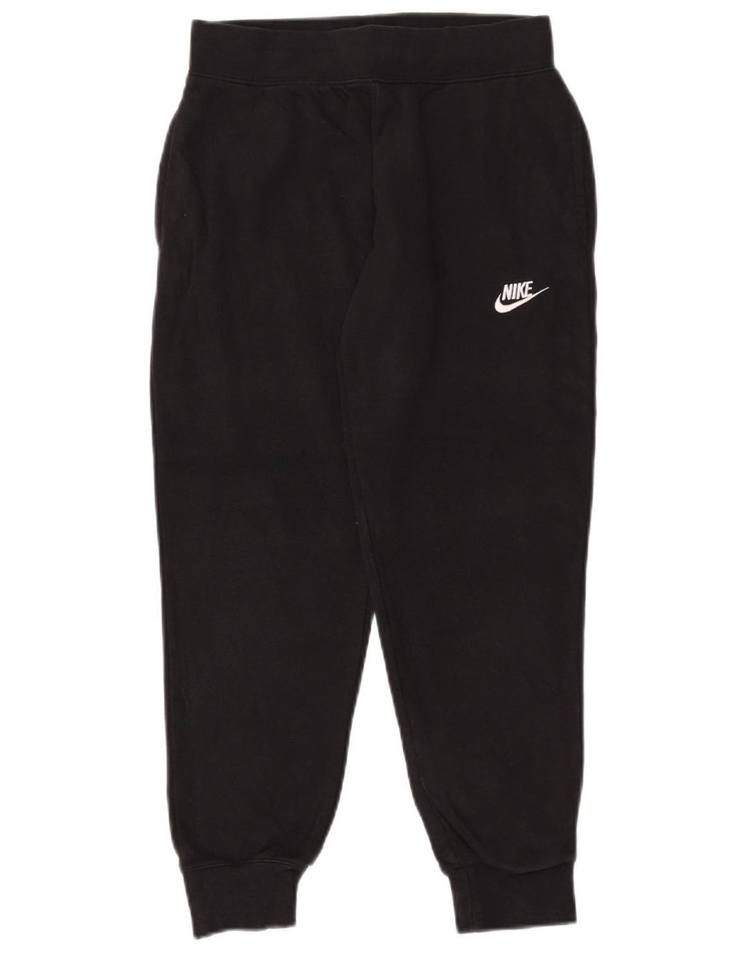 NIKE Ženska trenirka Hlače Joggers UK 12 Srednje crni pamuk