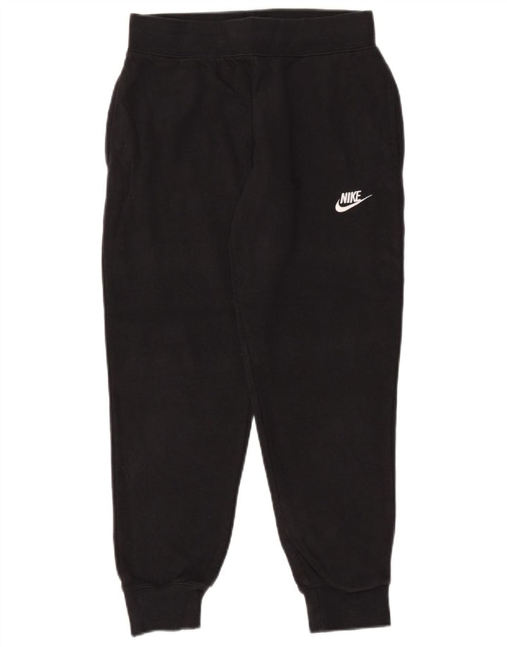 NIKE Ženska trenirka Hlače Joggers UK 12 Srednje crni pamuk