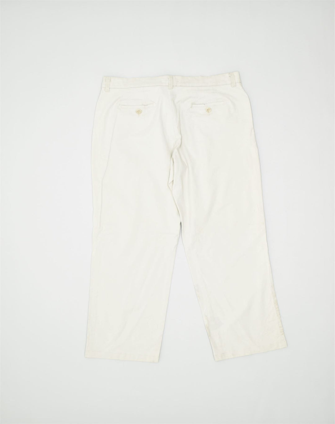LEE Womens Casual Trousers W36 L30 Off White Cotton | Vintage | Thrift | Second-Hand | Used Clothing | Messina Hembry 