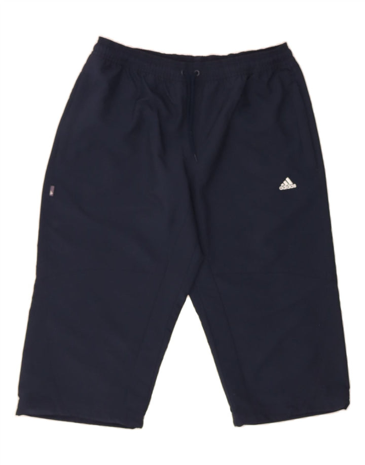 ADIDAS Mens Sport Shorts Medium Navy Blue Polyester Vintage Adidas and Second-Hand Adidas from Messina Hembry 