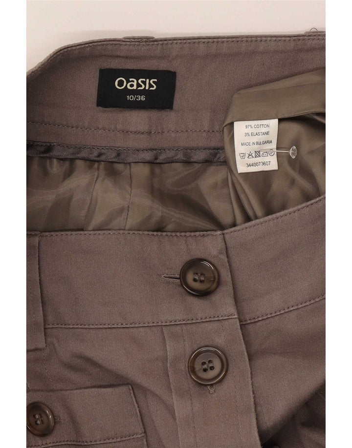 Oasis ženska obična midi suknja US 10 Large W30 smeđi pamuk