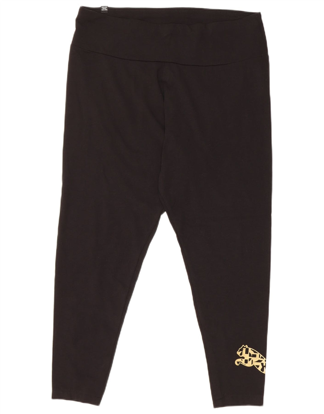 PUMA ženske grafičke tajice UK 18 XL crni pamuk