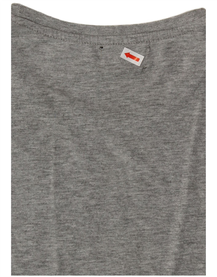 KAPPA ženska majica kratkih rukava s grafičkim motivima UK 18 XL sivi pamuk