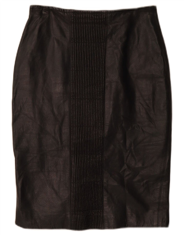 VINTAGE ženska kožna suknja W26 Mala crna