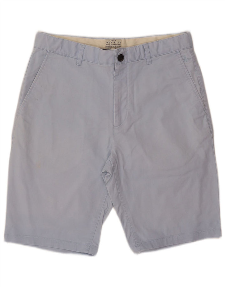JACK WILLS Muške kratke hlače Chino W32 Srednje plavi pamuk