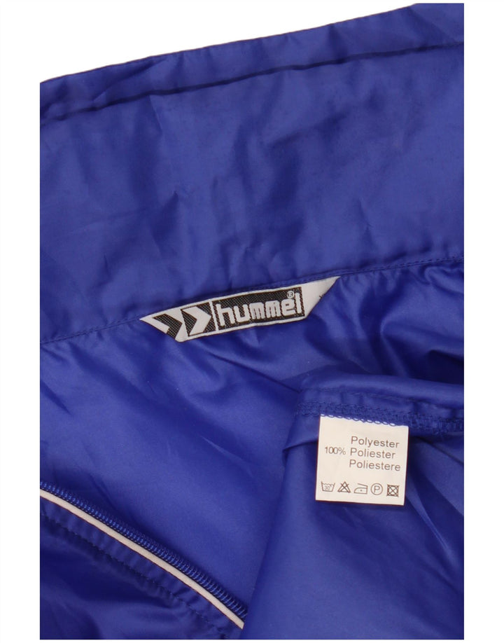 HUMMEL Muška grafička kišna jakna s kapuljačom UK 42 XL plavi poliester