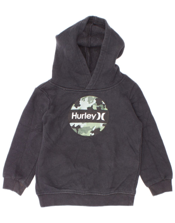Hurley Baby Boys Džemper s kapuljačom s kapuljačom, 18-24 mjeseca, crni pamuk