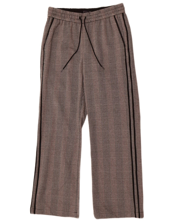 Marks & Spencer ženske grafičke ležerne hlače UK 12 srednje W30 L29 sive