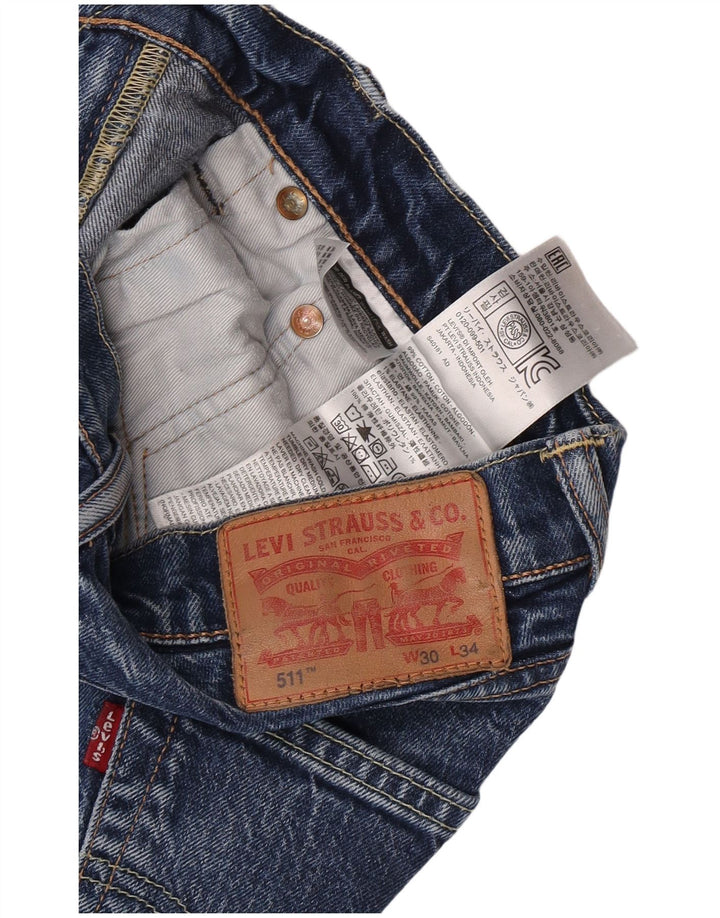 Levi's muške 511 uske traperice W30 L34 plavi pamuk