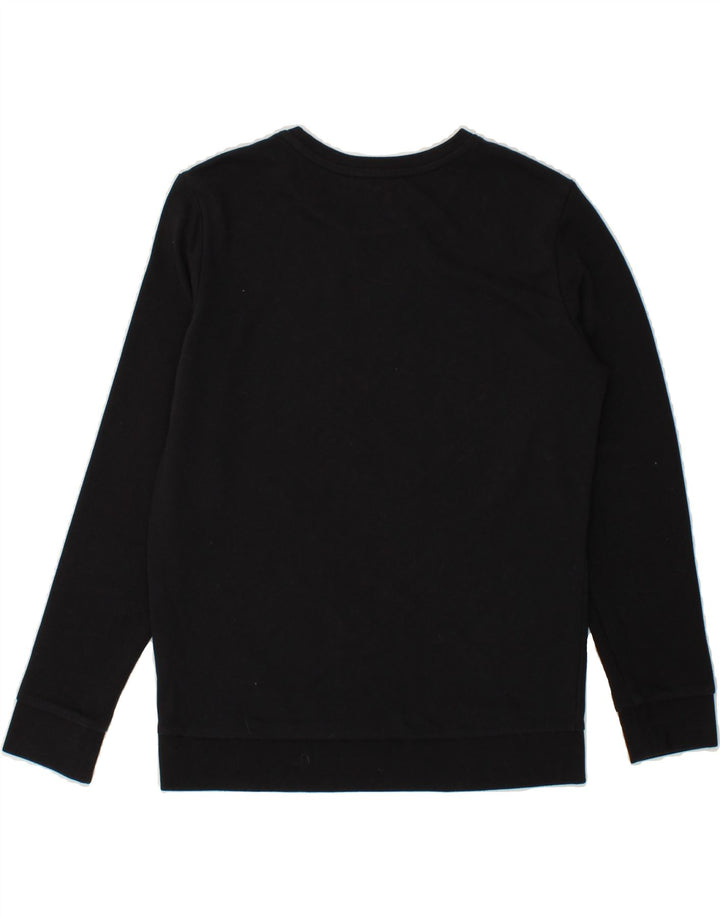 LEE Womens Graphic Sweatshirt Jumper UK 10 Small Black Cotton Vintage Lee and Second-Hand Lee from Messina Hembry 
