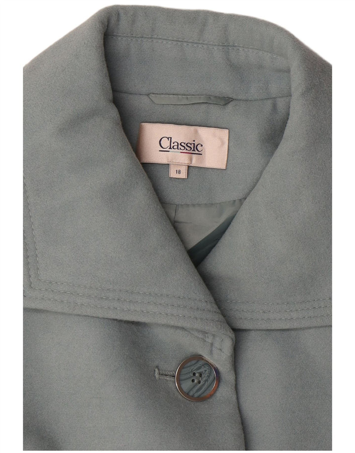 KLASIČNA ženska jakna sa 4 gumba UK 18 XL plavi poliester