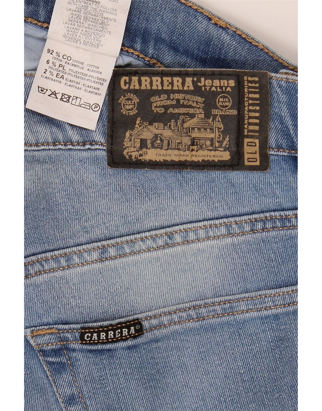 CARRERA Mens 717 Slim Jeans W36 L29 Plavi pamuk