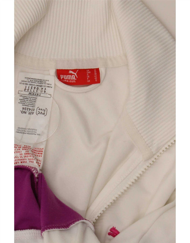 Puma ženska gornja jakna za trenirku UK 12 Medium White Colourblock poliester