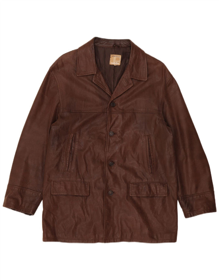 Conbipel muška kožna jakna IT 52 Large Brown Leather