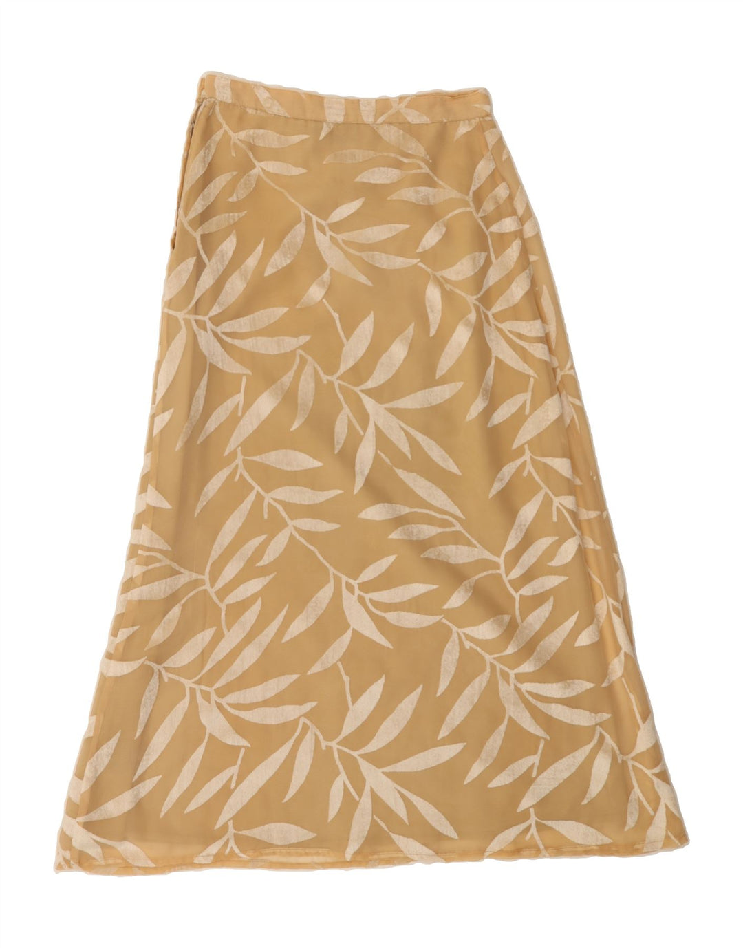 VINTAGE Womens Abstract Pattern Maxi Skirt US 12 Large W36  Beige Viscose Vintage Vintage and Second-Hand Vintage from Messina Hembry 