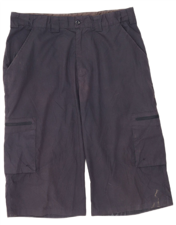 Mountain Warehouse Muške Cargo Bermuda kratke hlače W32 Medium tamnoplavi poliester