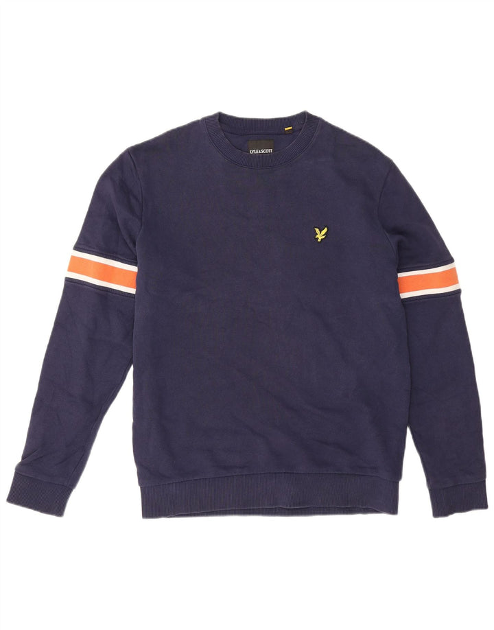 Lyle & Scott muška majica s kratkim rukavima Mali pamuk tamnoplave boje