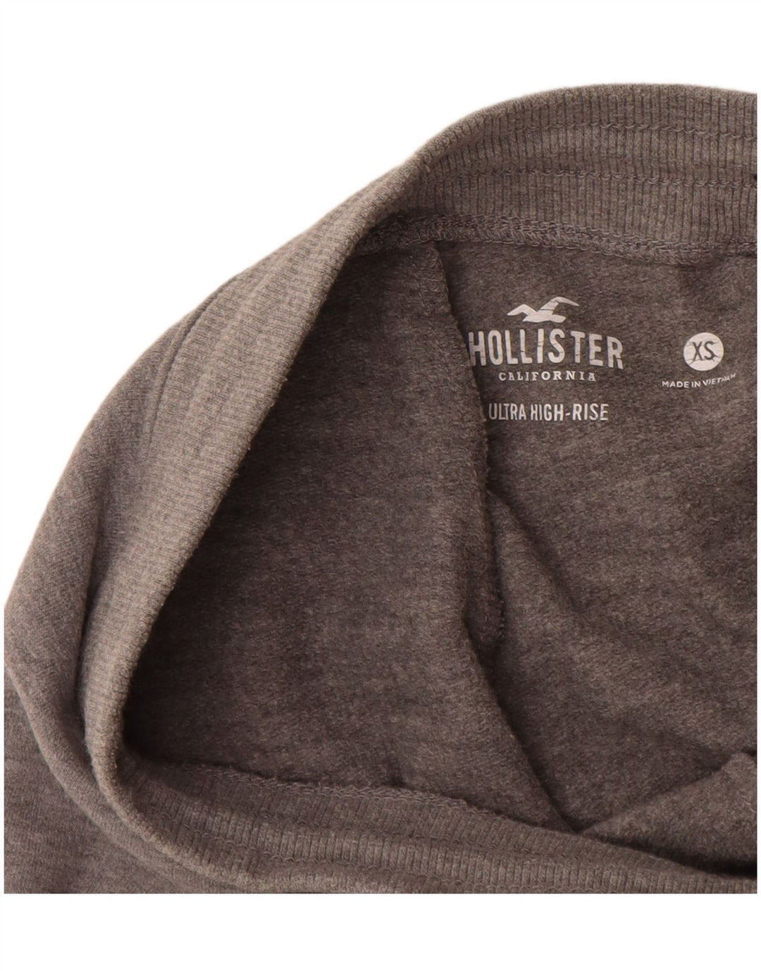 HOLLISTER Ženske grafičke trenirke Hlače Joggers UK 4 XS Sivi pamuk