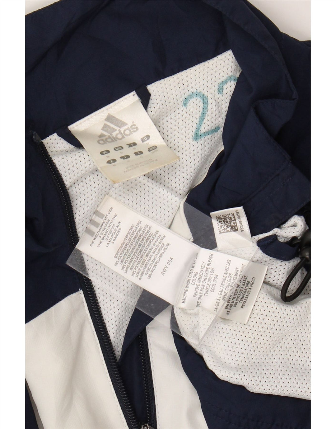 Adidas muška trenirka otporna na klimatske uvjete Srednja jakna tamnoplavi poliester