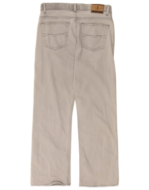 Marks & Spencer muške ravne traperice Blue Harbor W34 L29 sivi pamuk