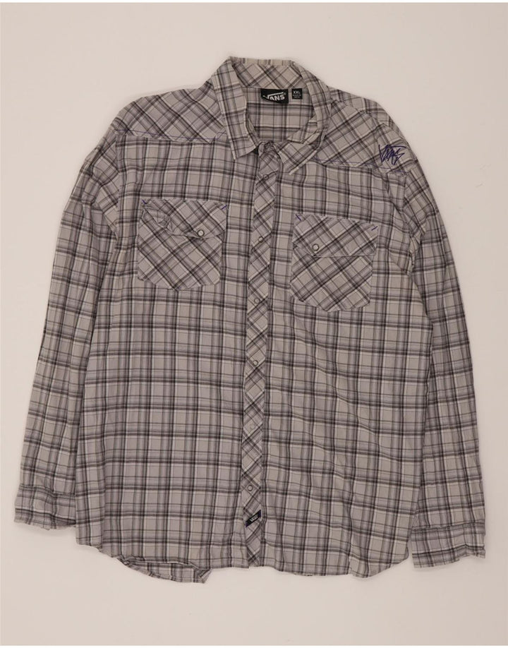 Vans muška košulja 2XL sivi karirani pamuk