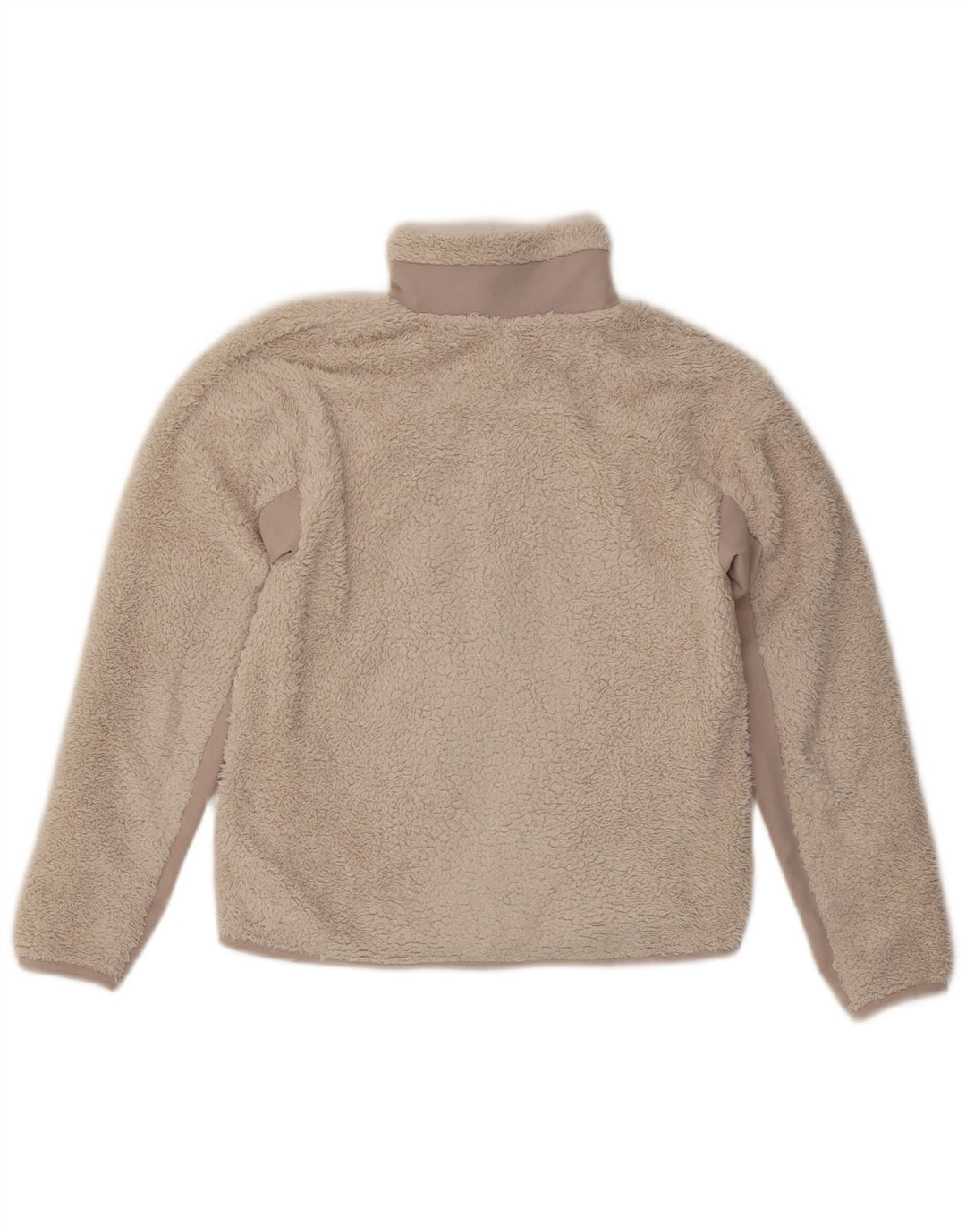 NIKE ženska prevelika jakna od flisa UK 6 XS bež poliester u boji