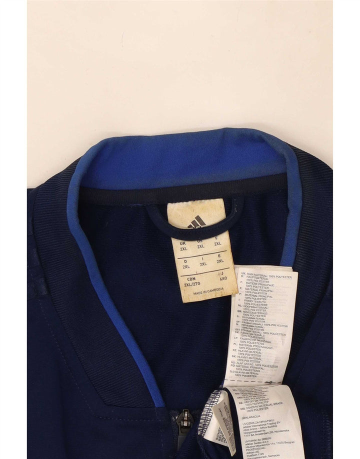Adidas muška trenirka gornja jakna 2XL tamnoplavi poliester