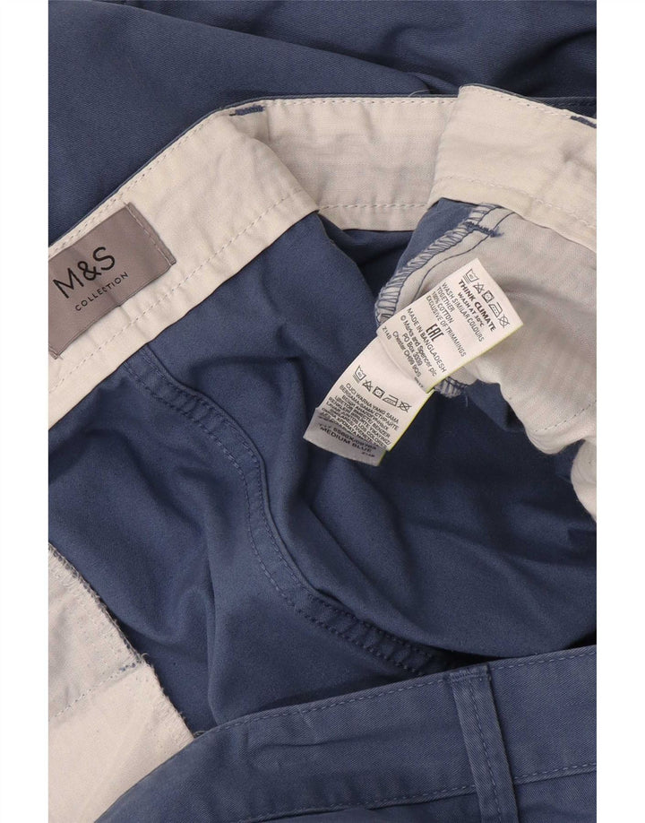 Marks & Spencer muške chino kratke hlače W48 4XL plavi pamuk