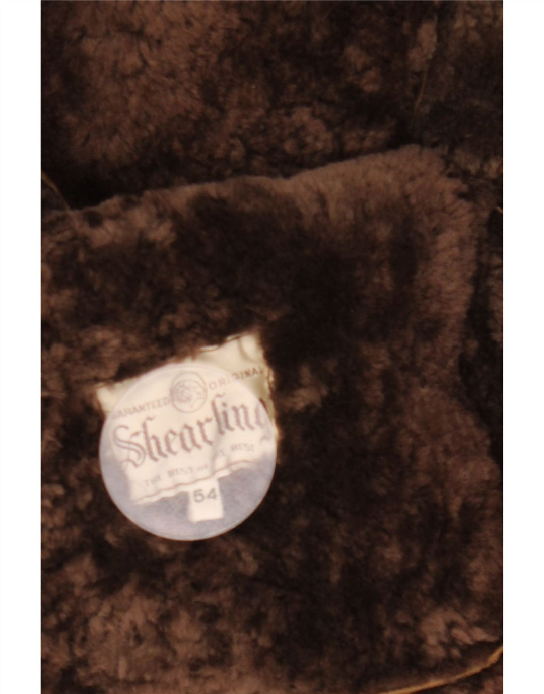 Vintage muška jakna s ovčicama IT 54 2XL Smeđe ovčice