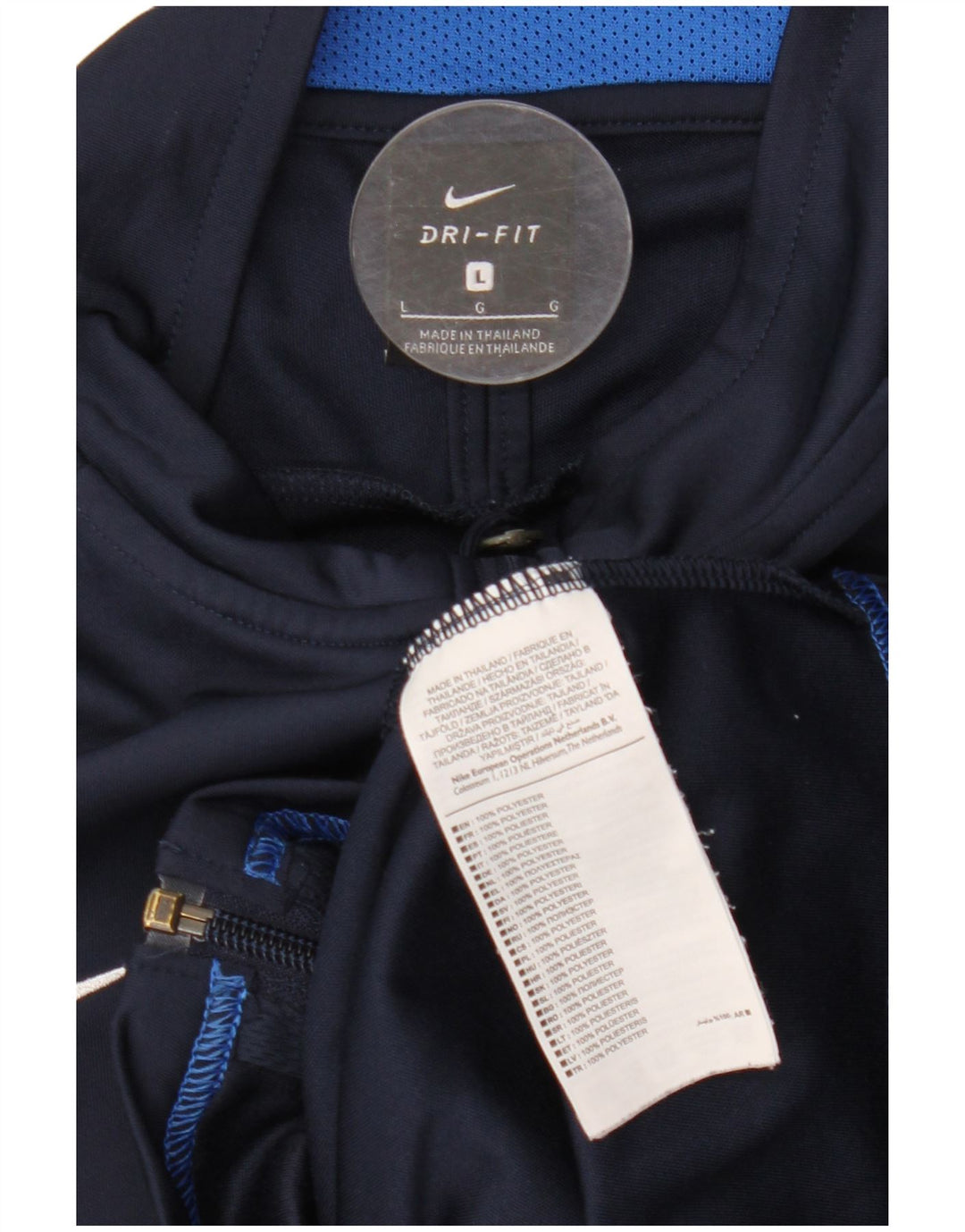 Nike Dri Fit trenirka velika jakna tamnoplave boje