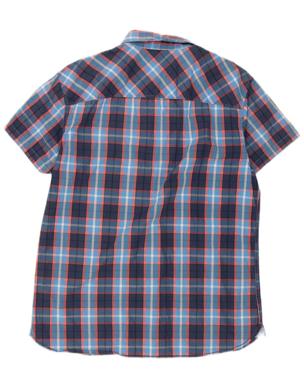 Jack & Jones muška košulja kratkih rukava XL tamnoplavi karirani