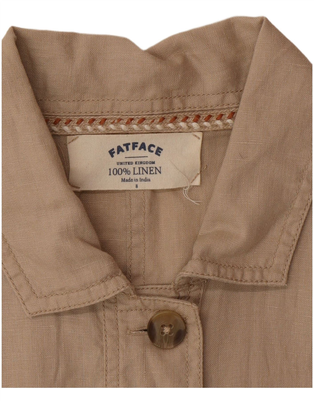 Fat Face Ženska pomoćna jakna UK 8 Small Beige Linen