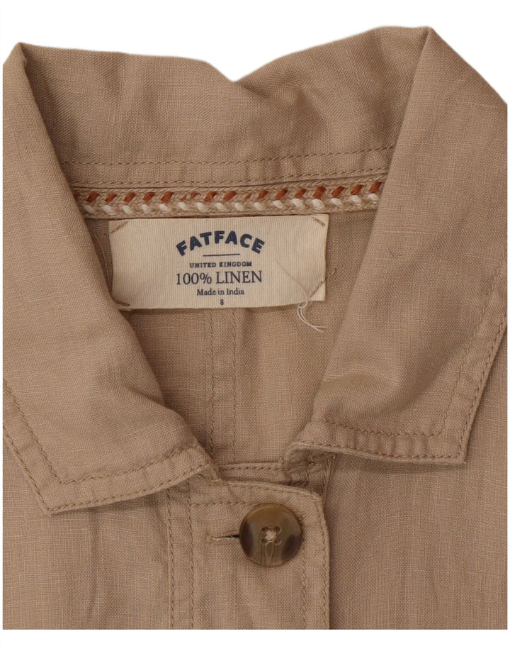 Fat Face Ženska pomoćna jakna UK 8 Small Beige Linen