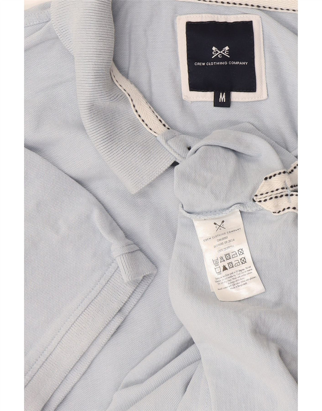 Crew Clothing Muška polo majica Srednje plavi pamuk