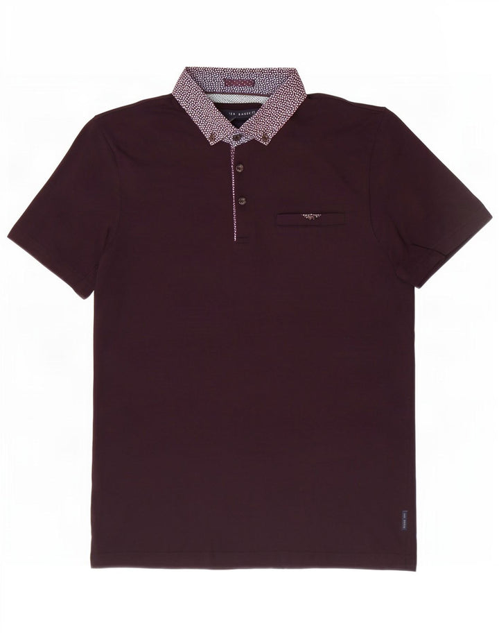 Ted Baker muška polo majica veličine 4, pamuk s velikim kestenjastim točkama
