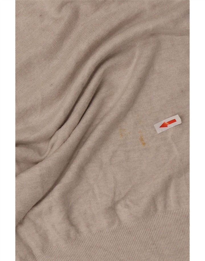 Zara ženski pulover s rol izrezom UK 10 Small Beige Rayon