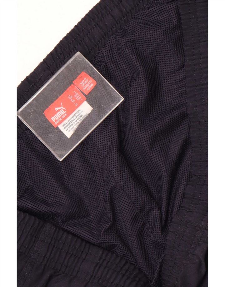 Puma muške hlače od trenirke Graphic Large Navy Blue od poliestera