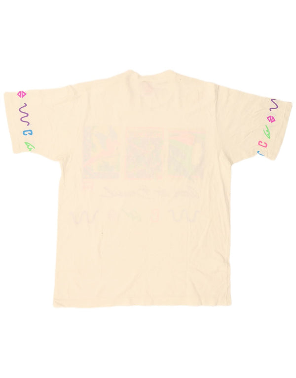 Vintage ženska majica s grafičkim motivima UK 18 XL bijela
