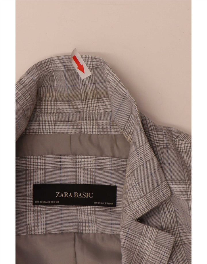 Zara ženski sako sa 1 gumbom EU 40 srednje siva houndstooth