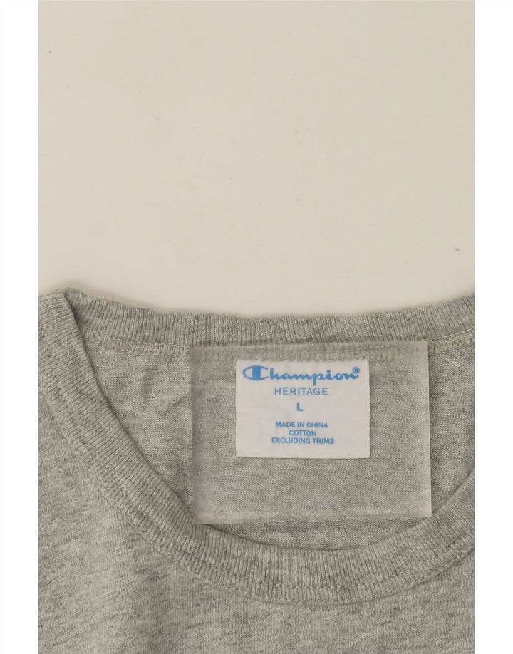 CHAMPION Muška Heritage majica kratkih rukava Veliki sivi flekasti pamuk