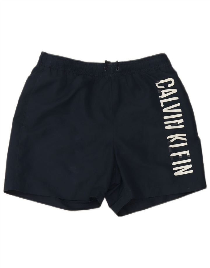 Male mornarskoplave muške kratke hlače za kupanje s grafičkim motivima Calvin Klein