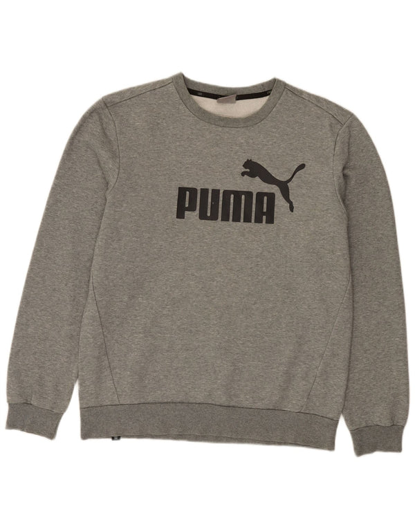 Puma muška majica s grafičkim motivima, srednje sivi flekasti pamuk