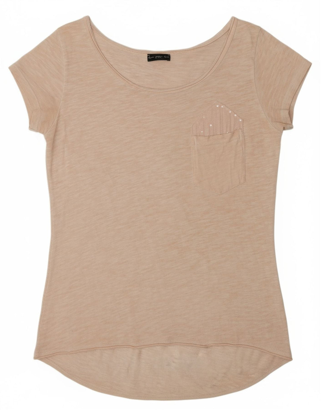 VINTAGE Womens T-Shirt Top UK 12 Medium Pink
