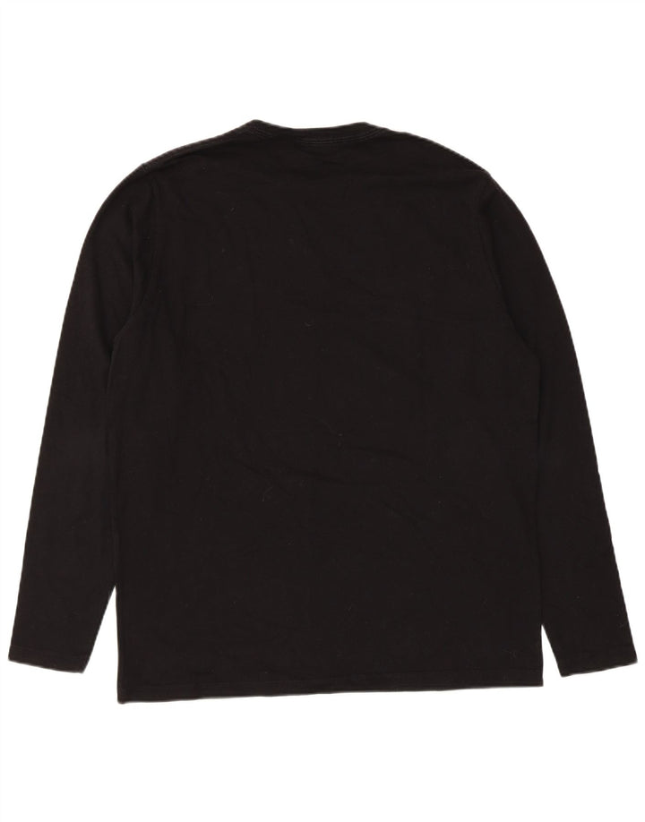 PEPE Jeans Muške Regular Graphic Top dugih rukava Veliki crni