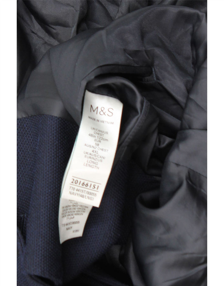 Marks & Spencer muška jakna sa 2 gumba UK 48 2XL tamnoplavi poliamid